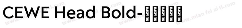CEWE Head Bold字体转换